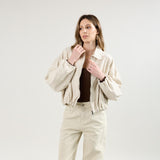 Beige, Veste Bomber - Veste Femme - Place du jour