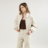 Beige, Veste Bomber - Veste Femme - Place du jour