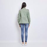 Kaki, Saharienne Broderies Perles - Jean Femme - Place du jour