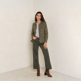 Kaki fonce,Saharienne Lou Classique Fermeture Éclair - Veste Femme - Place du jour